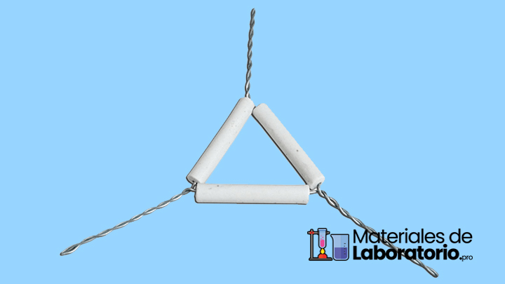 triangulo de porcelana para laboratorio